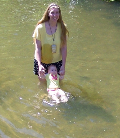 Ella in the river