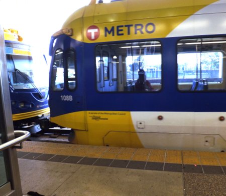 a metro transit train