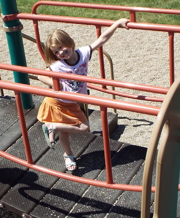 Ella at the playground
