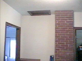 the hall with the attic access