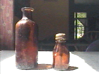 brown bottles
