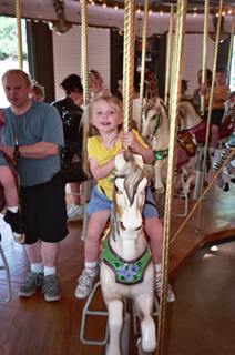 Nora on the merry-go-round