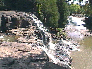 side view of falls
