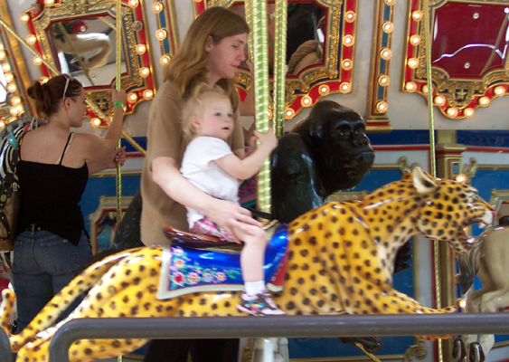 Anna on the merry-go-round