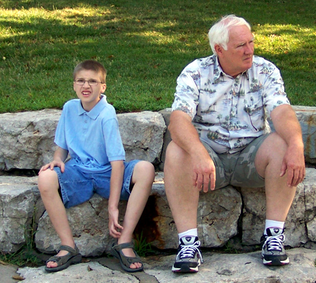 Caleb and Grandpa